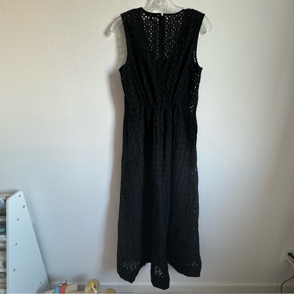 Madewell Black Eyelet Maxi Dress - Picture 10 of 11